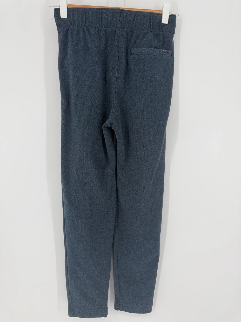 Abercrombie Kids Girls 9/10 Blue Pintuck Pull-On Stretch Trouser Sweatpants